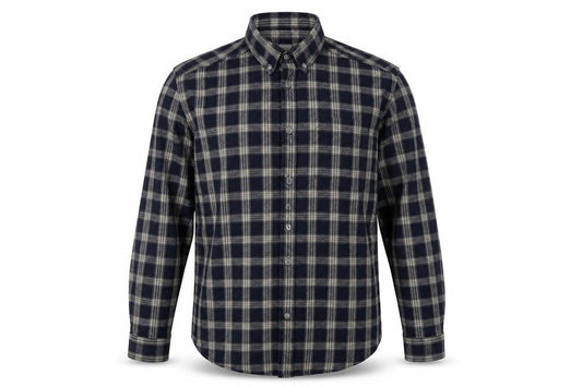 ASOS Mens Blue Check Cotton  Button-Up Size M Collared Button