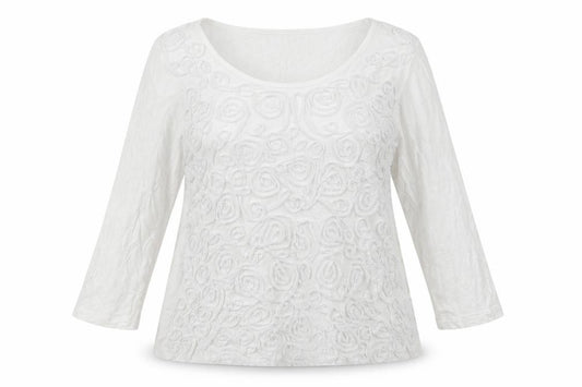 Marks and Spencer Womens White Floral Viscose Pullover Sweatshirt Size 16  Pullover