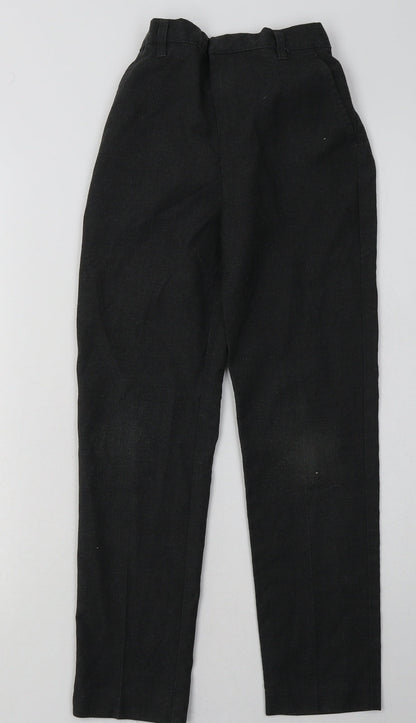 TU Boys Grey  Polyester Capri Trousers Size 10 Years  Regular Hook & Eye - School Wear