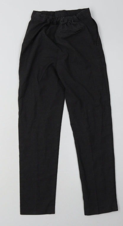 TU Boys Grey  Polyester Capri Trousers Size 10 Years  Regular Hook & Eye - School Wear