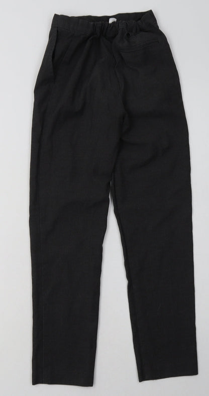 TU Boys Grey  Polyester Capri Trousers Size 10 Years  Regular Hook & Eye - School Wear