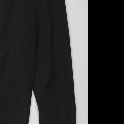TU Boys Grey  Polyester Capri Trousers Size 10 Years  Regular Hook & Eye - School Wear