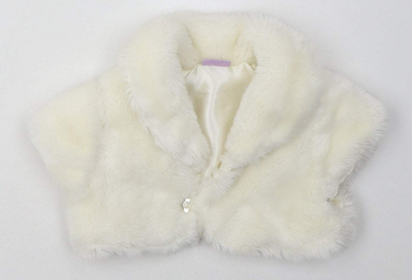 Cherokee Girls White   Basic Jacket Jacket Size 2-3 Years  Button