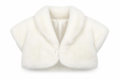 Cherokee Girls White   Basic Jacket Jacket Size 2-3 Years  Button