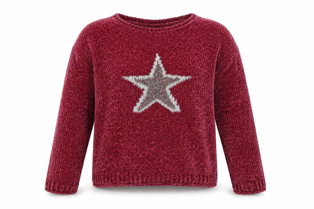 Matalan Girls Purple Round Neck  Polyester Pullover Jumper Size 13 Years