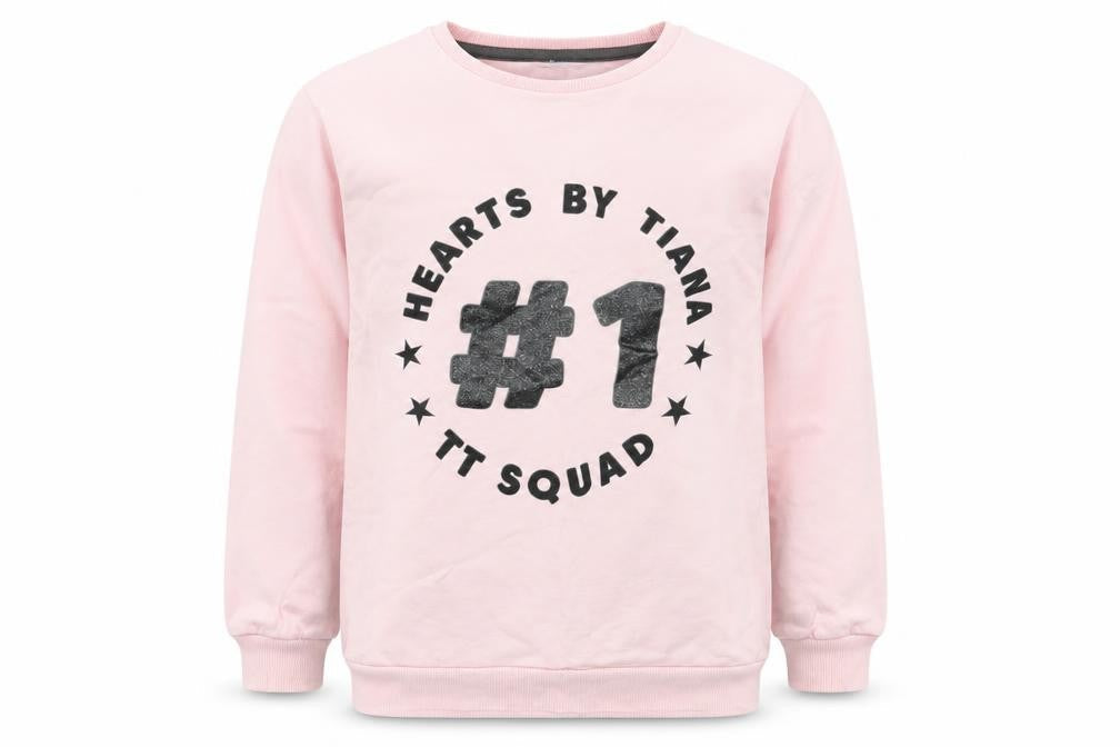 George Girls Pink  Cotton Pullover Sweatshirt Size 8-9 Years