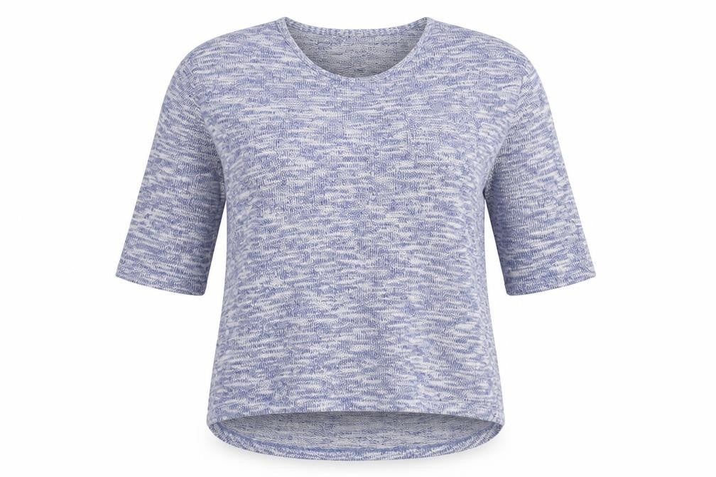 F&F Womens Blue Round Neck  Polyester Pullover Jumper Size 12