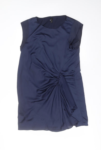 Vero Moda Womens Blue  Polyester Shift  Size XL  Round Neck