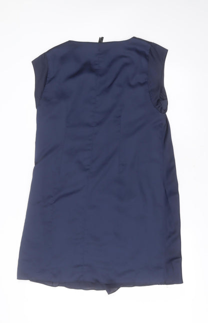 Vero Moda Womens Blue  Polyester Shift  Size XL  Round Neck