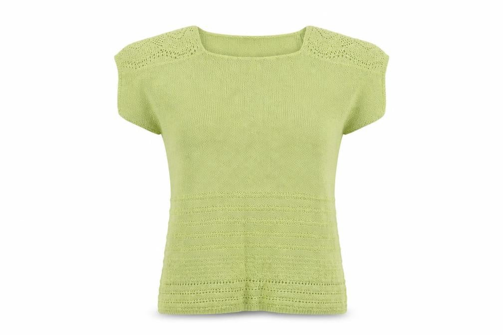 Marks & Spencer Womens Green Square Neck  Acrylic Pullover Jumper Size 12
