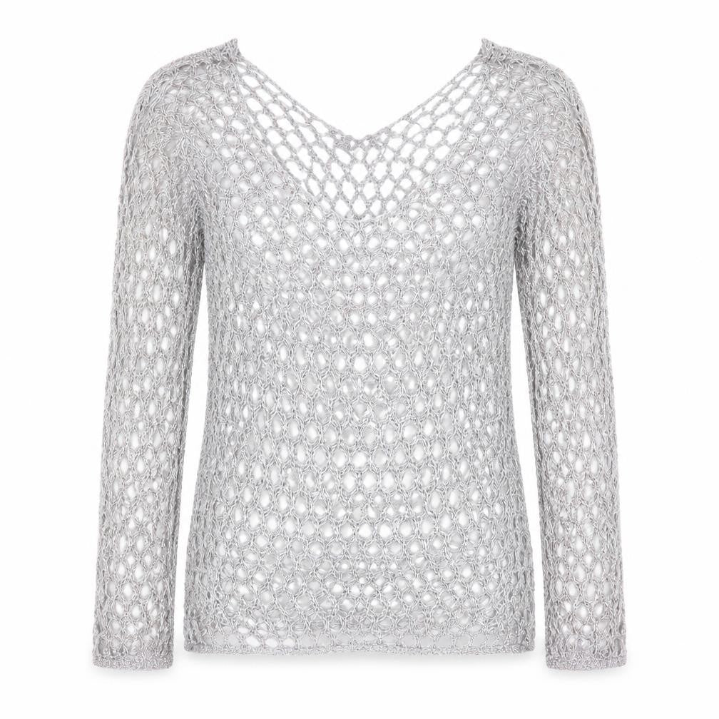 Missguided Womens Blue Round Neck Geometric Polyester Pullover Jumper Size 10