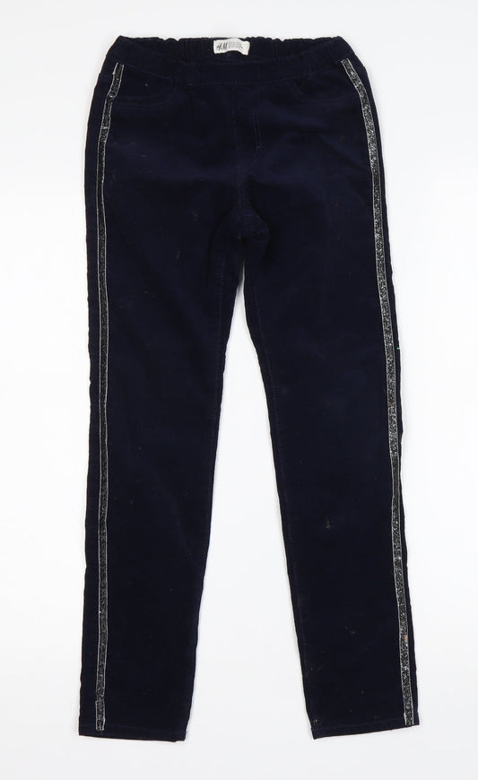 H&M Girls Blue  Cotton Jegging Jeans Size 10 Years  Regular