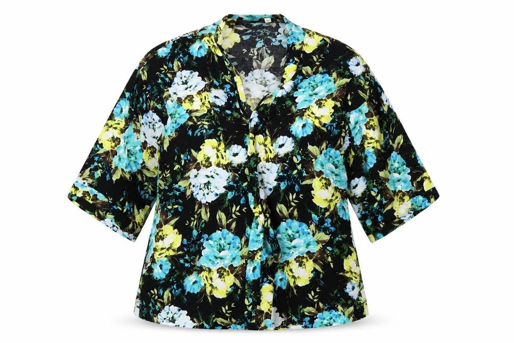 Papaya Womens Multicoloured Floral Viscose Wrap Blouse Size 16 V-Neck
