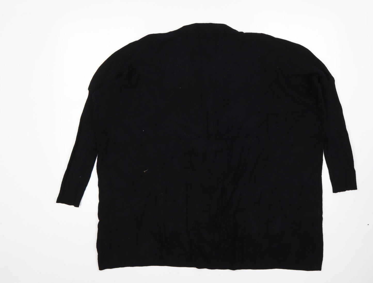 Roman Womens Black Round Neck   Pullover Jumper Size M