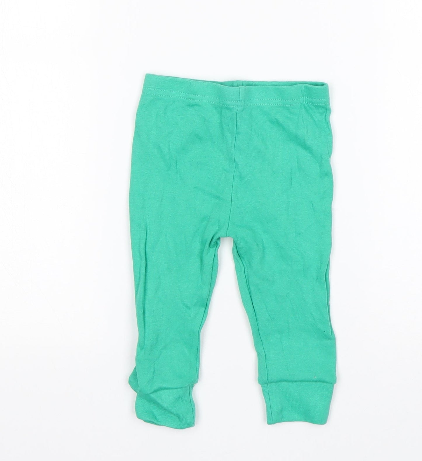 Dunnes Stores Baby Green  Cotton Sweatpants Trousers Size 9 Months