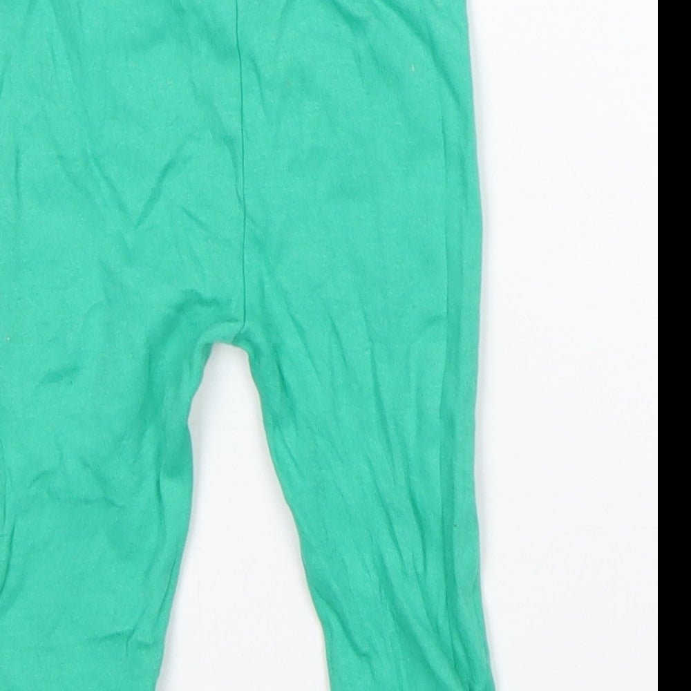 Dunnes Stores Baby Green  Cotton Sweatpants Trousers Size 9 Months