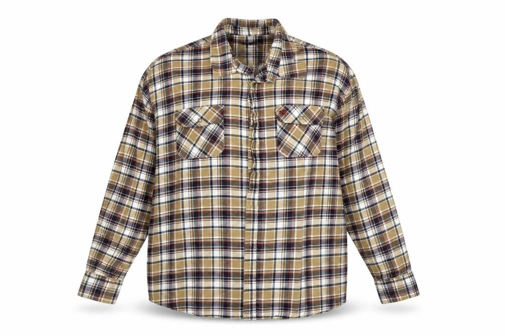 Pegasus Mens Multicoloured Plaid Cotton  Button-Up Size XL Collared