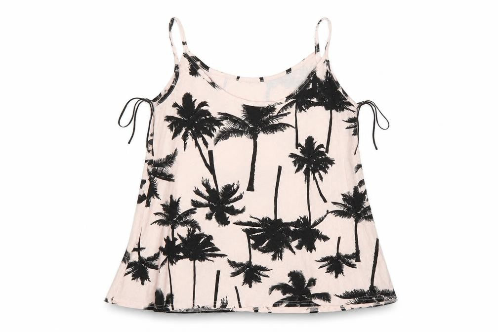 Cameo Rose Womens Multicoloured Floral Viscose Basic Tank Size L Round Neck