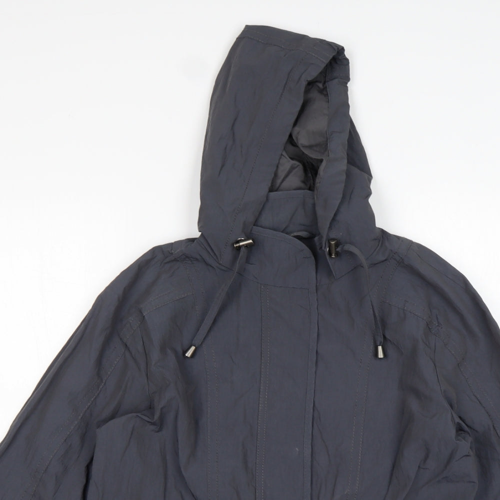 Debenhams Womens Grey   Parka Coat Size 12