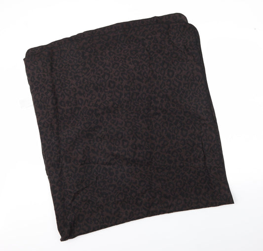 Avon Unisex Brown Animal Print Acrylic  Scarf