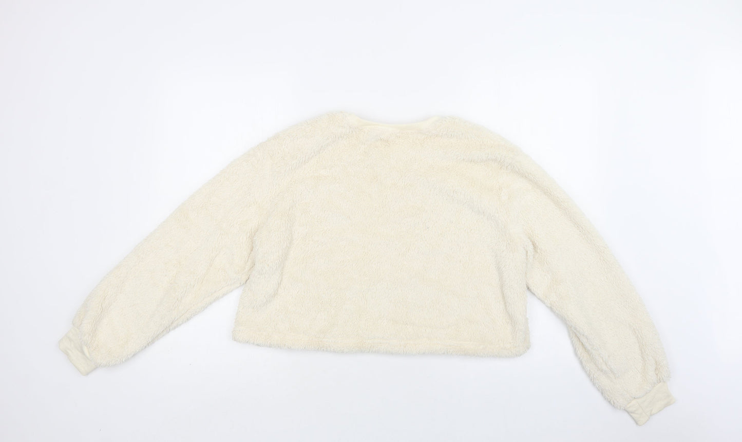 Misspap Womens Ivory  Polyester Top Lounge Set Size 12