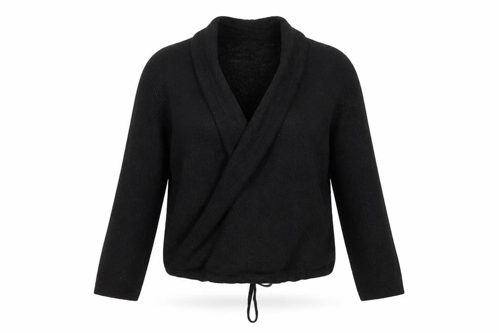 Marks & Spencer Womens Black V-Neck  Viscose Cardigan Jumper Size 10