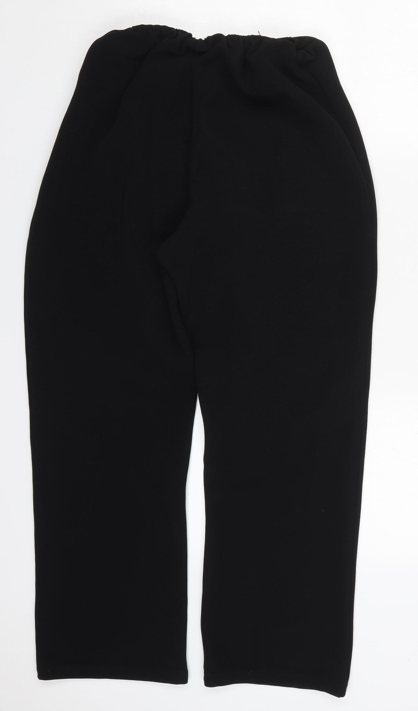 Preworn Womens Black  Polyester Trousers  Size L L25 in Regular