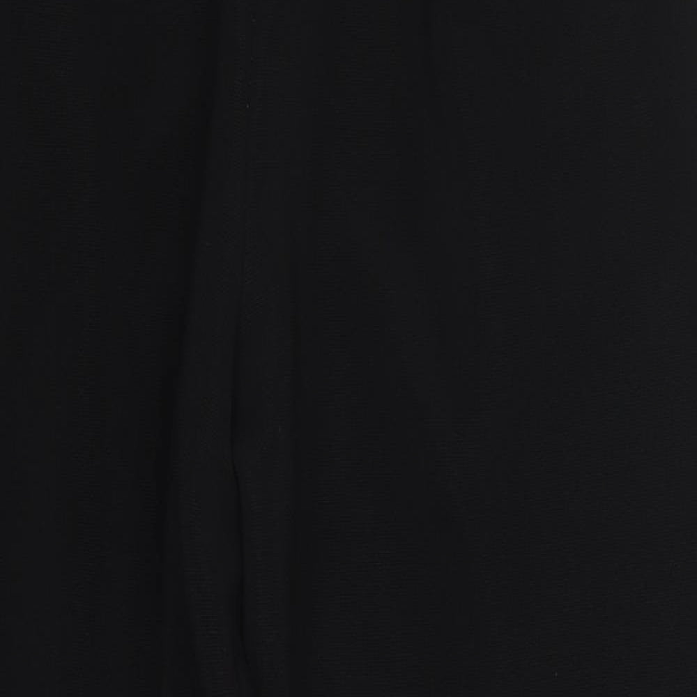 Preworn Womens Black  Polyester Trousers  Size L L25 in Regular