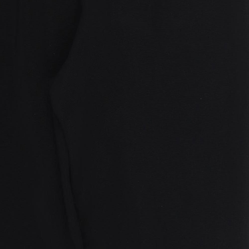 Preworn Womens Black  Polyester Trousers  Size L L25 in Regular