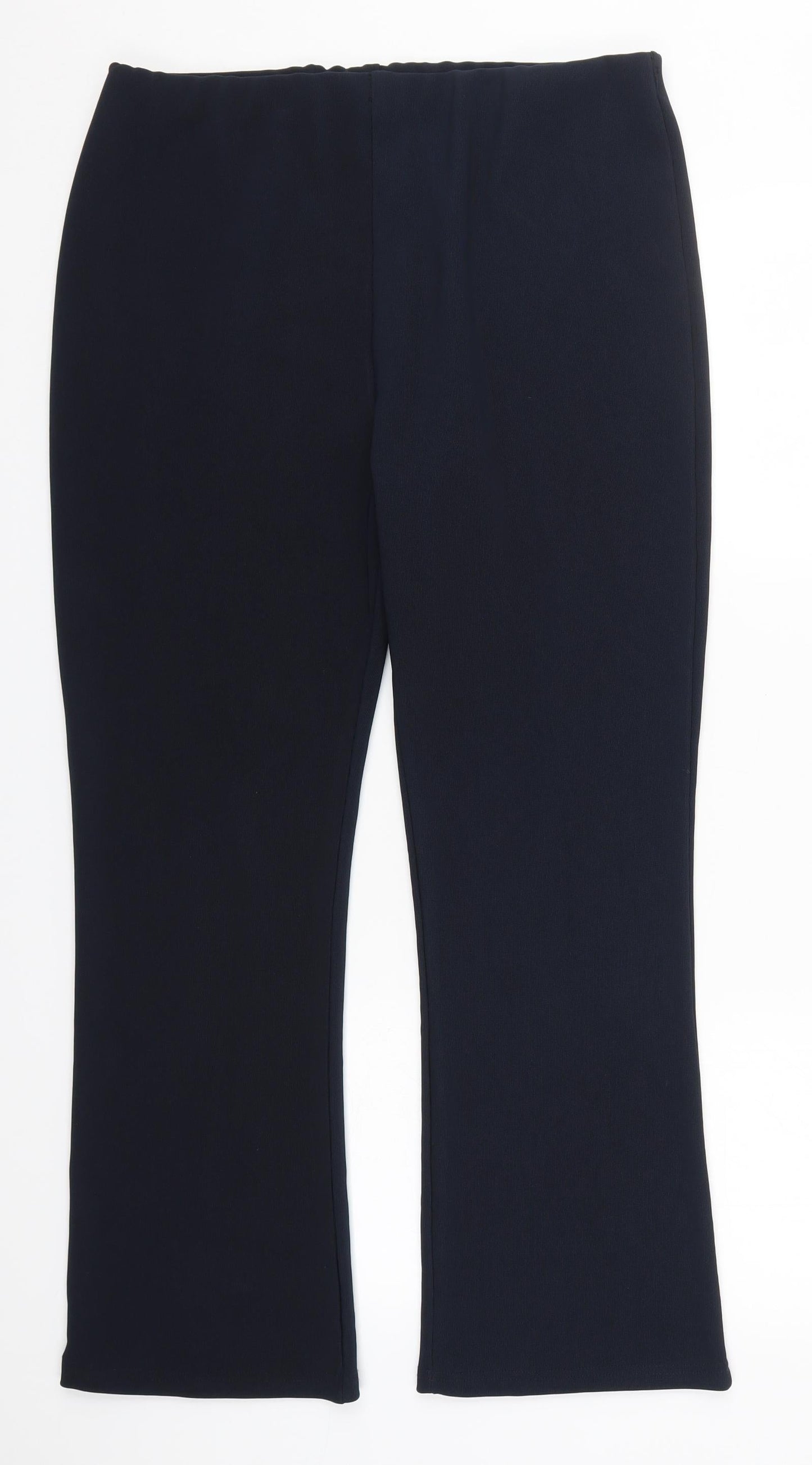 Preworn Womens Blue  Polyester Trousers  Size 18 L26 in Regular