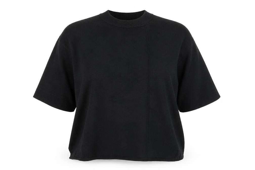 TU Womens Black Round Neck  Viscose Pullover Jumper Size 14