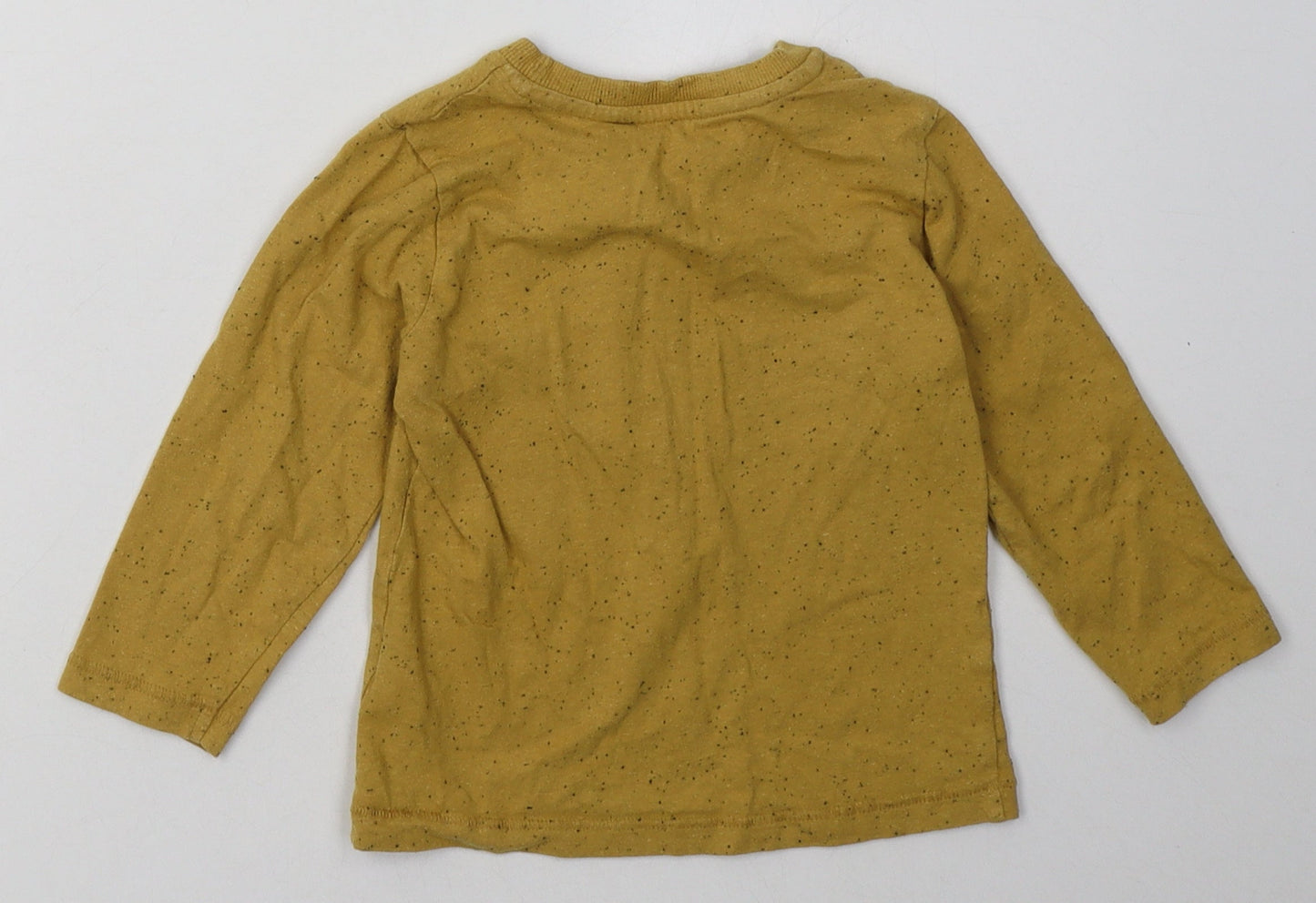 Matalan Boys Yellow  Cotton Basic Casual Size 2-3 Years Crew Neck Pullover - coolest kid ever