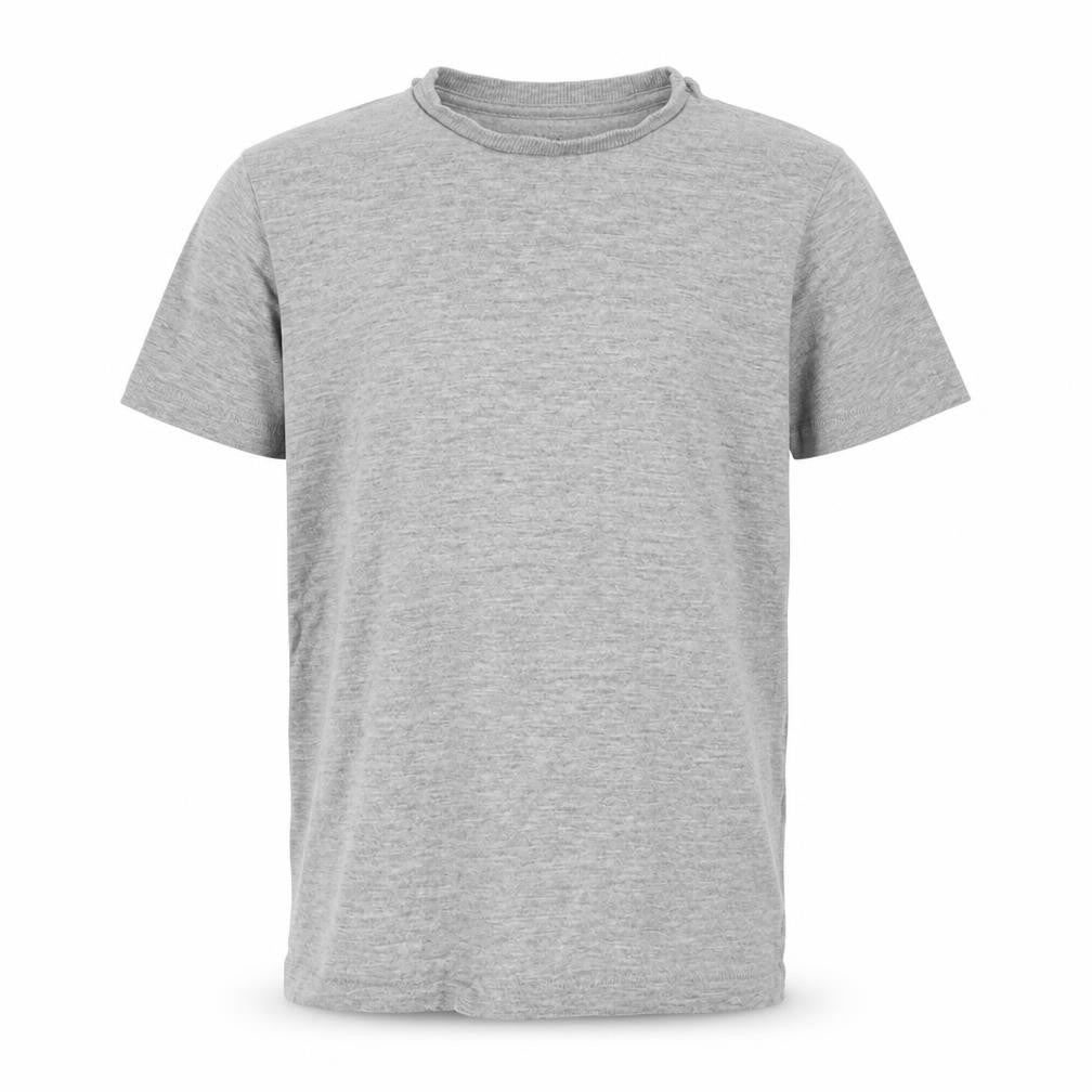 Marks & Spencer Boys Grey  Cotton Basic T-Shirt Size 5-6 Years Crew Neck Pullover