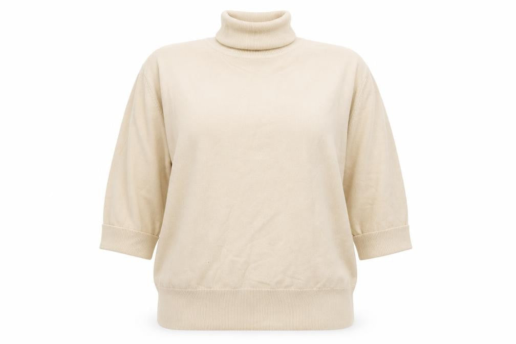 Berkertex Womens Beige  Cotton Pullover Sweatshirt Size 14  Pullover
