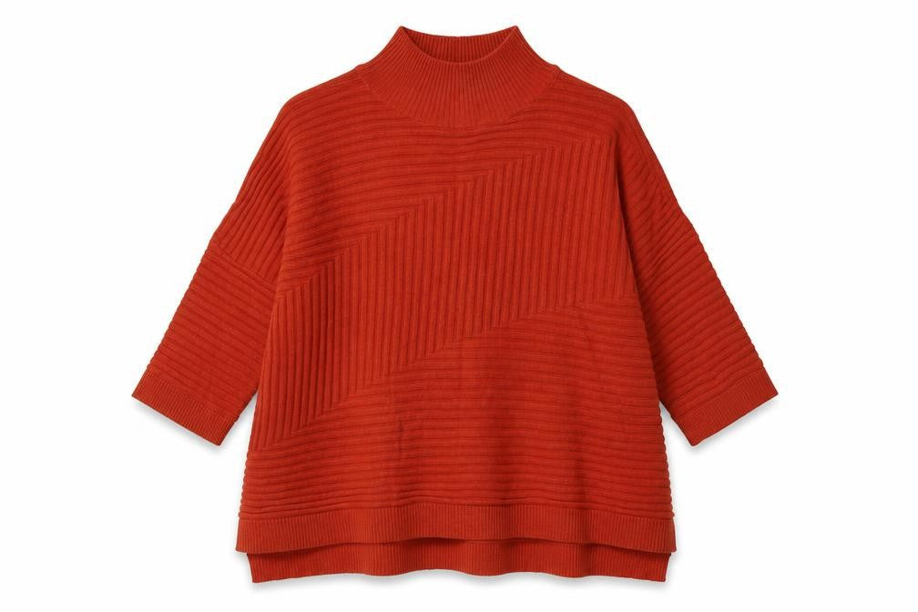 River Island Womens Orange  Acrylic Pullover Sweatshirt Size S  Pullover