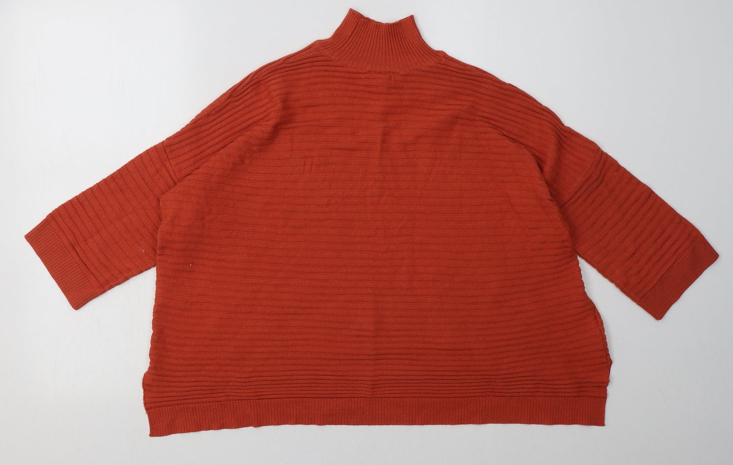 River Island Womens Orange  Acrylic Pullover Sweatshirt Size S  Pullover