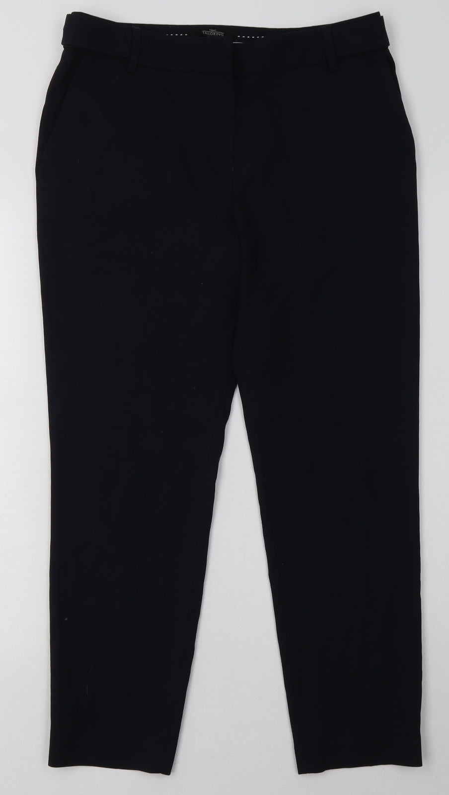 NEXT Womens Blue  Polyester Trousers  Size 10 L28 in Regular Hook & Eye