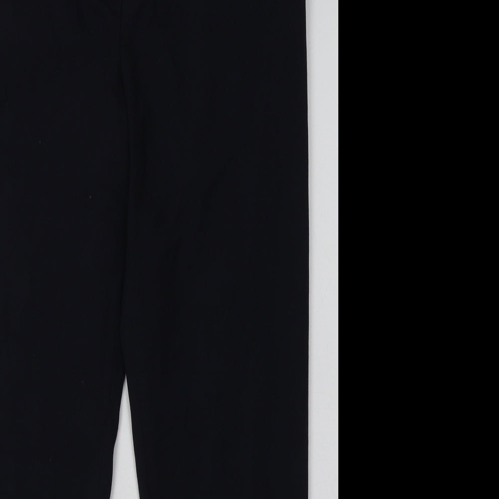 NEXT Womens Blue  Polyester Trousers  Size 10 L28 in Regular Hook & Eye