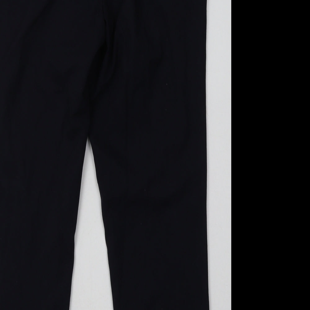 NEXT Womens Blue  Polyester Trousers  Size 10 L28 in Regular Hook & Eye