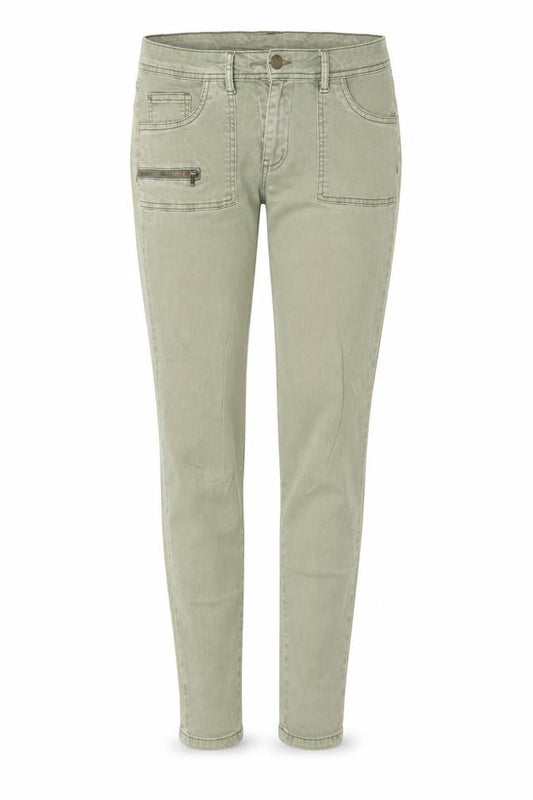 Womens Green  Cotton Skinny Jeans Size 30 in L28 in Extra-Slim