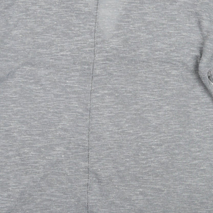 Next Womens Grey V-Neck  Polyester Pullover Jumper Size 12