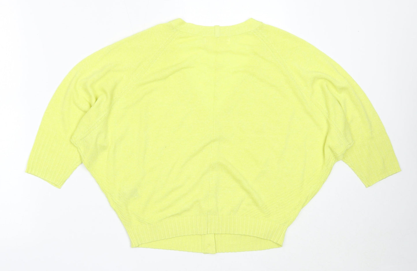 Per Una Womens Green V-Neck  Lyocell Cardigan Jumper Size M