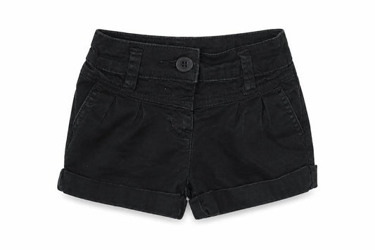 George Girls Black  Cotton Bermuda Shorts Size 4 Years  Regular