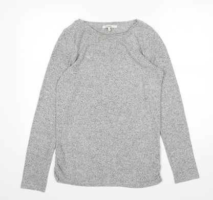 Preloved NEXT Womens Grey Round Neck  Viscose Pullover Jumper Size 8 - Front