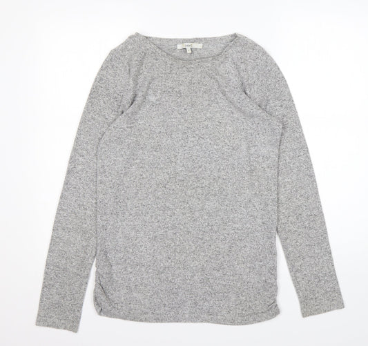 NEXT Womens Grey Round Neck  Viscose Pullover Jumper Size 8