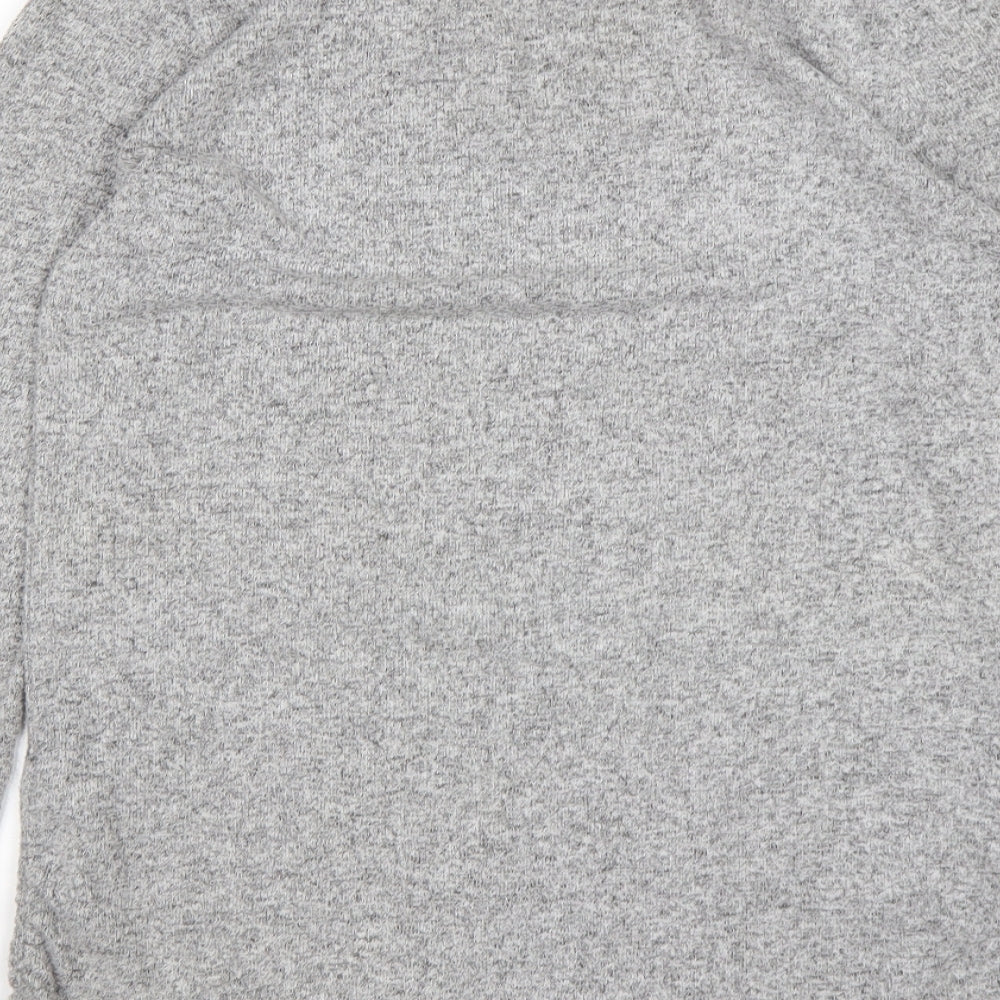 NEXT Womens Grey Round Neck  Viscose Pullover Jumper Size 8