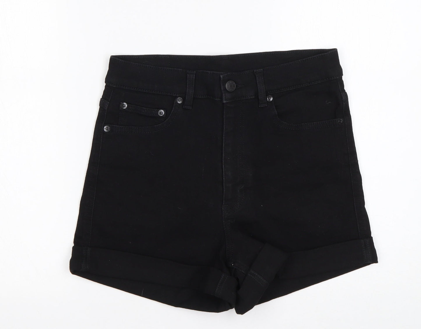 Monkl` Womens Black  Cotton Sailor Shorts Size 28 in L4 in Regular