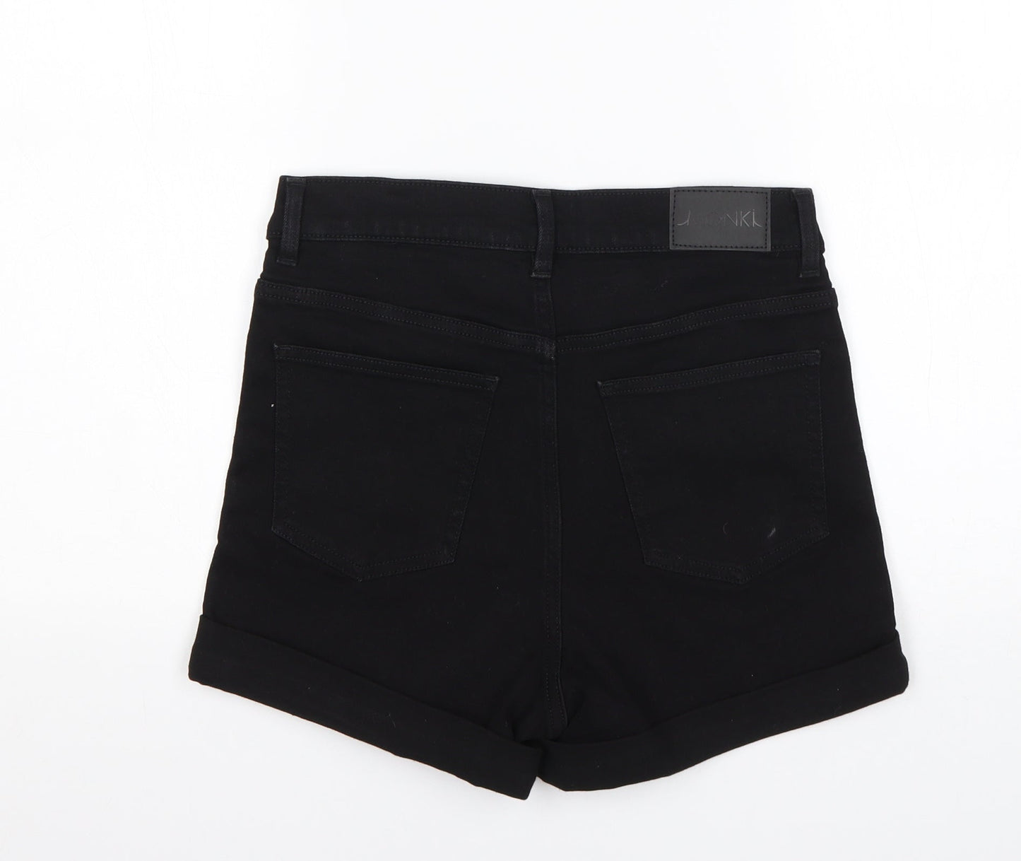 Monkl` Womens Black  Cotton Sailor Shorts Size 28 in L4 in Regular