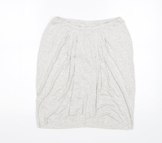 Bella Luxx Womens Grey  Rayon Mini Skirt Size M