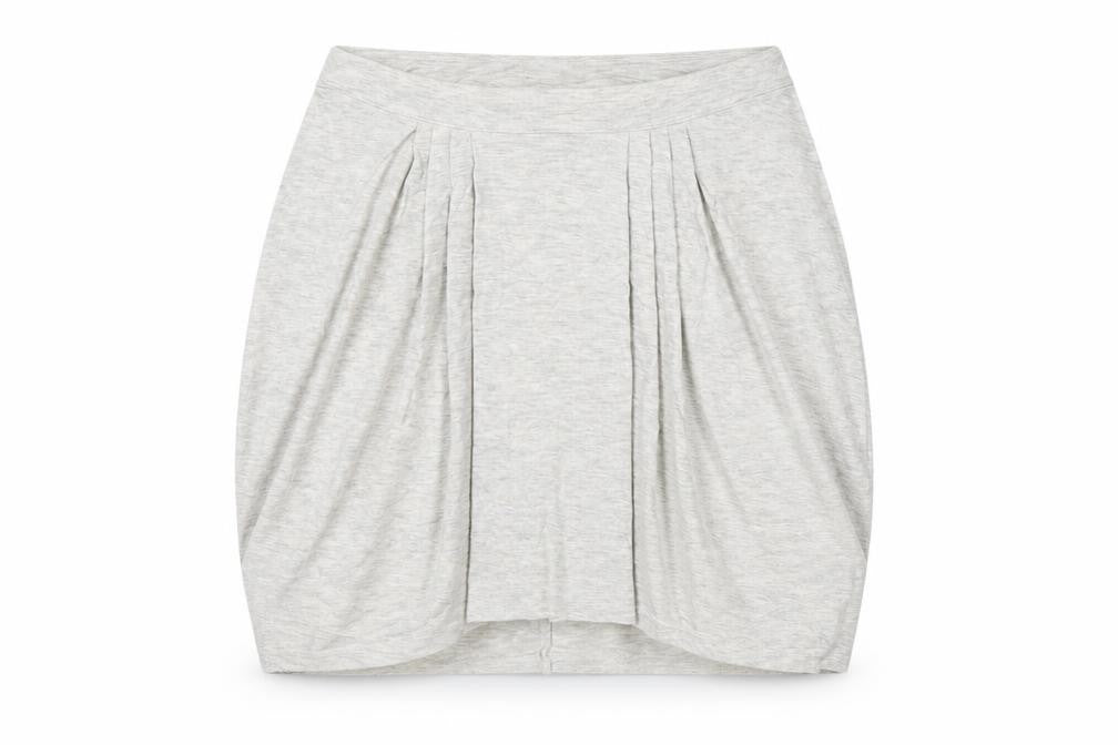 Bella Luxx Womens Grey  Rayon Mini Skirt Size M